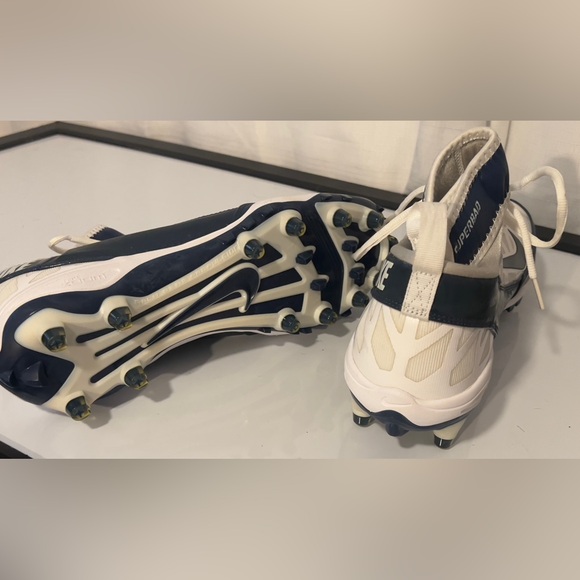 Nike Air Zoom Superbad Football Lace Up Cleats White/Blue Size 11 New no box - Picture 12 of 15